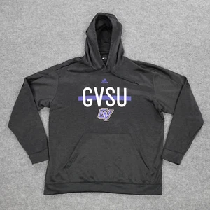 Lakers Hoodie Mens XXL Pullover Black Logo Spell Out NCAA GVSU Climawarm Adidas - Picture 1 of 17
