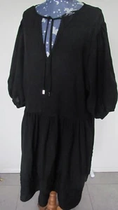 Avella Short Sleeve Black dress Size 18 - Picture 1 of 13