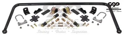 63-72 Chevy C10 Truck Rear 1 1/8" Black Powder Coated Performance Anti Sway Bar Foto 1 de 4
