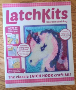 NEW Kahootz Latchkits Latch Hook "Unicorn Mini-Rug" Kit sz 12x11 (Open Box) - Picture 1 of 3