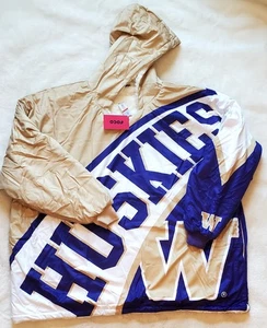 Washington Huskies FOCO NCAA Reversible Colorblock Hoodeez Sherpa Lining OSFA🔥 - Picture 1 of 14