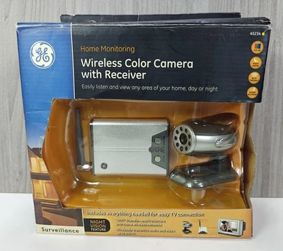 Cámara a color inalámbrica GE Home Monitoring con receptor 45234 caja abierta usada Foto 1 de 4