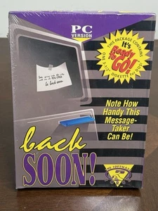 Back Soon Big Box The Software Forge 1994 PC Version 3.5 Floppy IBM SEALED - Picture 1 of 5