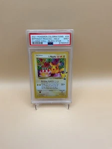 2021 Pokemon Celebrations Birthday Pikachu Holo Classic Coll Black Star 24 PSA 9 - Picture 1 of 2