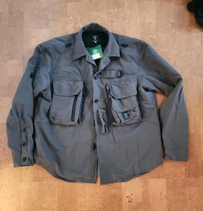 Made In Japan South2 West8 Tenkara Trout Shirt Overshirt Jacket L Charcoal - Picture 1 of 10