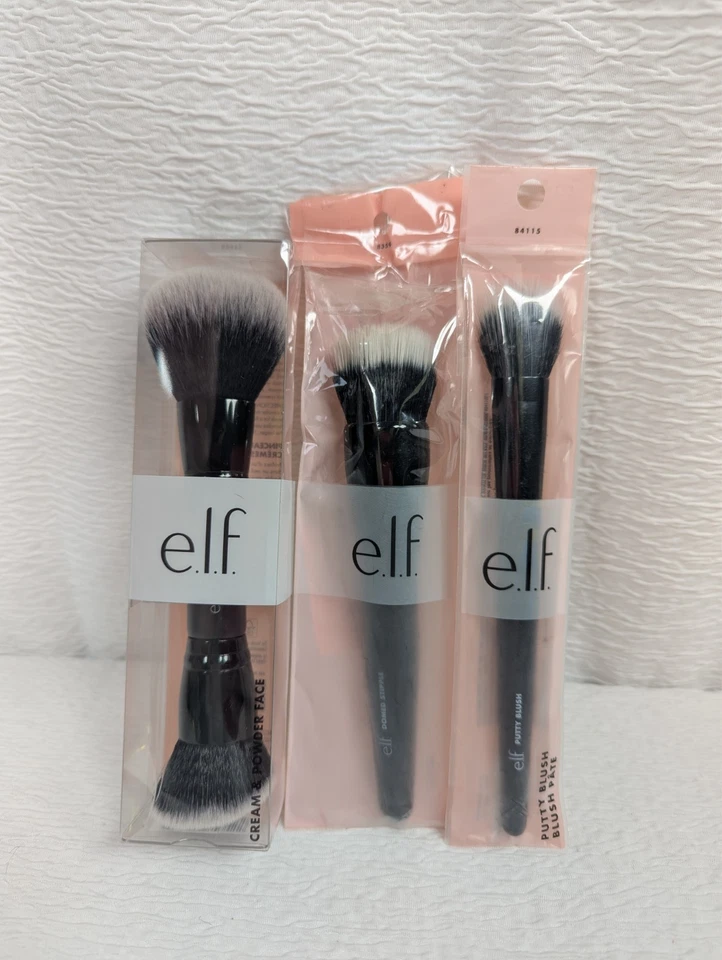 e.l.f. Complexion Essentials Brush & Sponge Set Concealer Powder Rose Gold