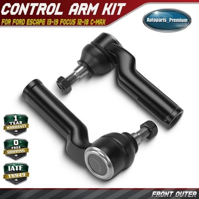 2 件前外扎杆端适用于福特 Escape 13-19 Focus 12-18 C-Max Lincoln MKC — 第 1/4 张图片