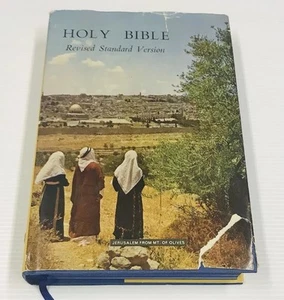 Holy Bible Old & New Testaments Blue Gilded Edges 1952 Revised Standard Edition - Picture 1 of 11