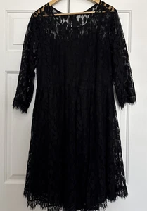 Vestido de encaje negro tórrido - Imagen 1 de 6