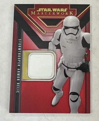 2025 Topps Star Wars Masterwork Stormtrooper Red Parallel Armor Relic Card 15/25 - Image 1 of 2