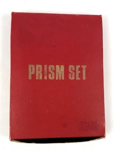 VINTAGE 7-PRISM SET ~ MADE IN JAPAN ~ Optical Optics Ophthalmic Prisms - Picture 1 of 7