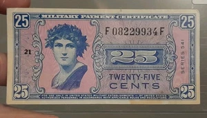 United States Military Payment Certificate 25 Cents Series 541 - Picture 1 of 4