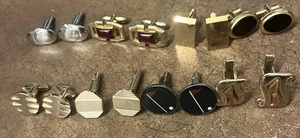 Lote de gemelos vintage tono plata y oro para hombre - Imagen 1 de 3