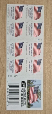 New US Flag Stamps, Strip of 20 Forever Stamps - Image 1 of 2