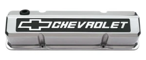 Proform 141-920 Slant-Edge Valve Cover; Chevrolet And Bow Tie Emblem for SBC - Picture 1 of 2