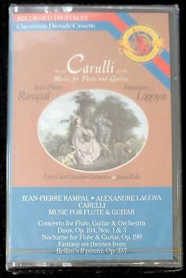 FRANZ LISZT CHAMBER ORCHESTRA – MUSIC FOR FLUTE AND GUITAR  CASSETTE SEALED - Image 1 of 2