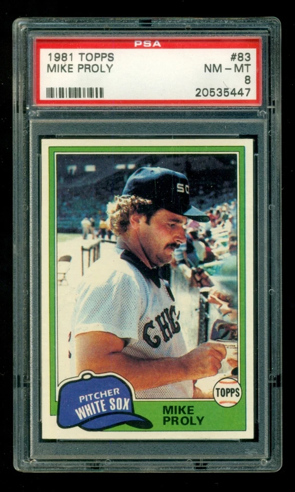 1981 Topps #83 Mike Proly PSA 8 - Image 1 of 1