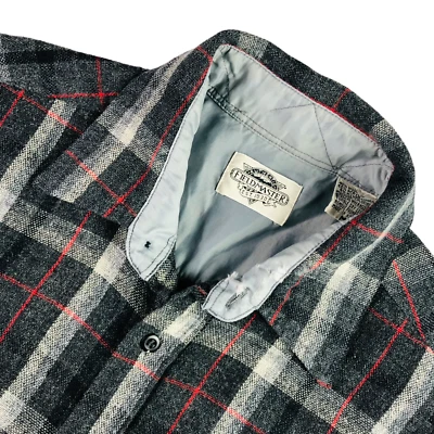 Camisa de trabajo de franela Field Master de colección para hombre negra/gris a cuadros • mediana Foto 1 de 4