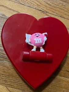 Vintage 1991 M&M’s MUSICAL Red Heart Pink Cupid M & M Valentines Candy Container - Picture 1 of 11
