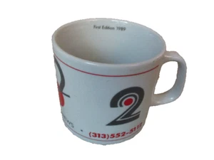 Vintage 1989 First Edition WJBK TV 2 Eyewitness News Detroit Coffee Mug - Picture 1 of 6