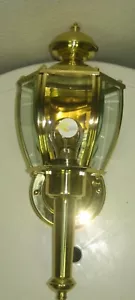 FORTE LIGHTING EXTERIOR SOLID BRASS 1012-2 CLEAR GLASS POLISHED BRASS PB - Picture 1 of 1