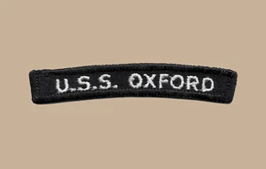 US Navy AGTR-1 USS Oxford Technical Research Spy Ship UIM Rocker Tab (01-02) - Picture 1 of 1