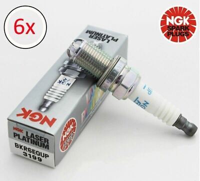 NGK Spark Plug  BKR6EQUP 3199 (x6 Plugs)  Fits BMW E46 320i  - 330i  12120037607 • 37.04€