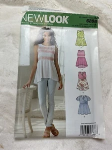 New Look 6286 Sommer Tops Blusen Tanks Schößchen Misses Größen 4-16 Neu - Bild 1 von 4