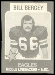 1975 Town Talk Bread #19 Bill Bergey Playbook Card - Picture 1 of 2