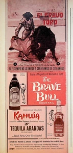 1963 Kahlua Tequila Arandas Stampa Vintage Anni 60 Pubblicità Matador Brave Bull Cocktail - Foto 1 di 1