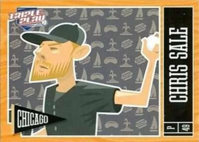 2013 Panini Triple Play #17 Chris Sale NMMT White Sox  - Image 1 of 2