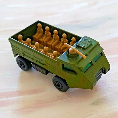 No.54 Matchbox Superfast Olive Green Military Personnel Carrier 1976. - Image 1 of 4