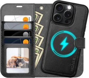 OCASE per iPhone 16 Pro Max Custodia, Custodia a Portafoglio Staccabile 2 in 1 in Pelle PU con - Foto 1 di 9