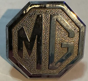 Chrome MG Badge 2" wide with posts and clips on back - Picture 1 of 1