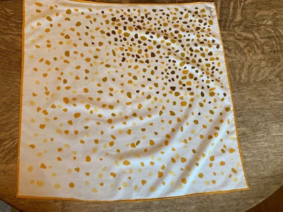 "Bufanda de seda vintage Vera Bradley o Neumann ~ MCM ~ 20""x 20"" ~ estampado de leopardo" Foto 1 de 2