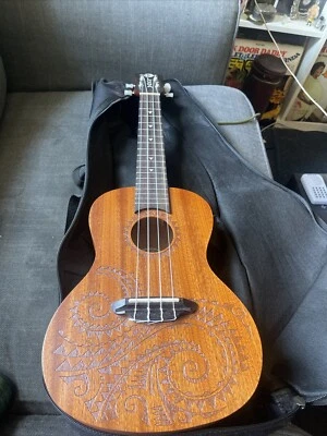 Luna TC Mah Tattoo Concert Mahogany Entry Level Beginner Practice Uke Ukulele - Image 1 of 4