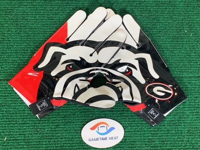 Nuevos guantes de fútbol americano universitario Nike Vapor Fly Georgia Bulldogs Team Issue XL Foto 1 de 3