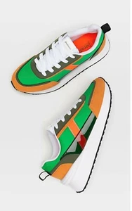 Stradivarius Trainers With Trims Green Size UK 3 / EU 36 - Picture 1 of 5