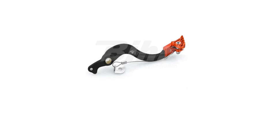 ART Rear Brake Pedal BLACK ORANGE CNC for KTM 65 SX 2009 - 2018 - Image 1 of 1
