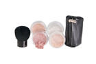 6Pc Full Sz Kit (Bisque) Kabuki Brush & Case Mineral Makeup Set Bare Foundation