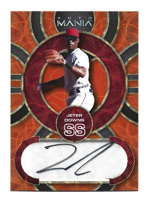 Jeter Downs AUTOGRAPH /10 Boston Red Sox 2023 Wild Card Auto Mania Baseball Card - Image 1 of 2