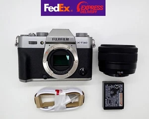 Fujifilm X-T30 26.1MP Mirrorless Camera - Silver (with 15-45mm Lens) - Picture 1 of 8