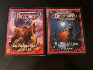 TSR Ravenloft Van Richten's Guide to Vampires Lich VG 6004 - Picture 1 of 4