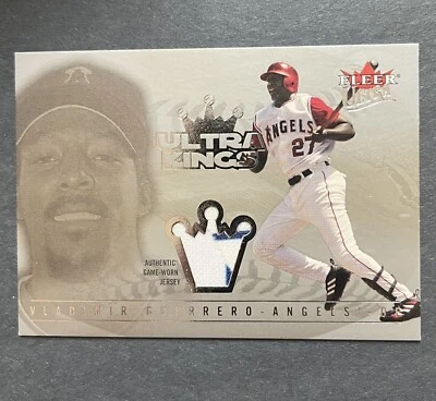 2005 Fleer Ultra Kings Memorabilia Platinum Medallion /25 Vladimir Guerrero HOF - Image 1 of 2