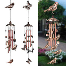 Large Wind Chimes Bells Copper Tubes Outdoor Garden Home Hummingbird Butterfly