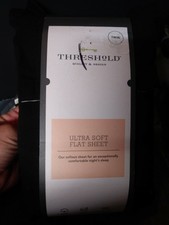 UPC 490621621232 product image for Threshold 300 Thread Count Ultra Soft Flat Sheet, twin Gray | upcitemdb.com