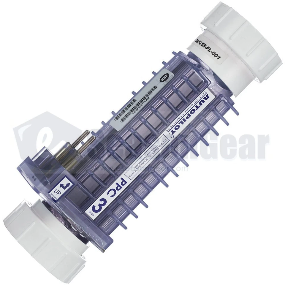 AutoPilot PPC3 RC-42 SC-48 Pool Pilot Original Replacement Salt Cell with Unions - Image 1 of 1