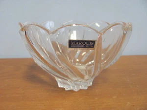 WATERFORD MARQUIS GERMANY 5.5 INCH SCALLOPED CRYSTAL BOWL - Picture 1 of 6