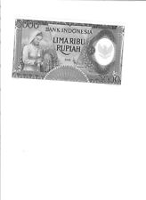 INDONESIA 5000 RUPIA 1958 CRISP UNC