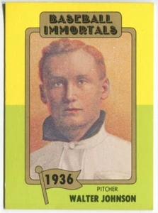 1980 Baseball Immortals #3 Walter Johnson Washington Senators - Picture 1 of 2